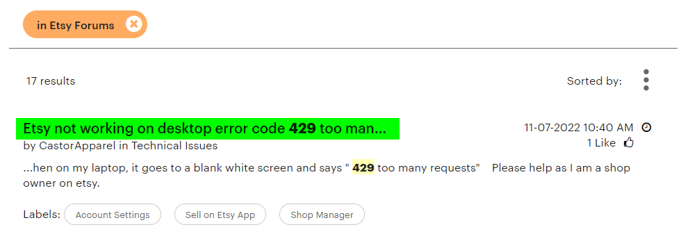 Http Error 429 Products